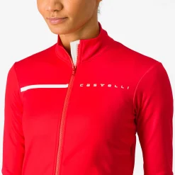 Maglia maniche lunghe donna Castelli Sinergia 2 - Rosa scuro