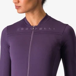 Maglia maniche lunghe donna Castelli Anima 4 - Viola scuro