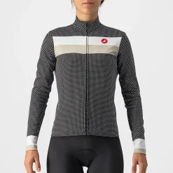 Maglia maniche lunghe donna Castelli Volare - Nero