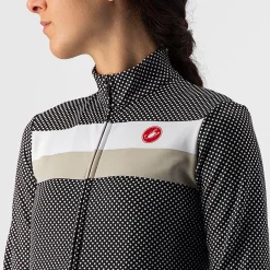 Maglia maniche lunghe donna Castelli Volare - Nero