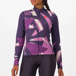 Maglia maniche lunghe donna Castelli Tropicale - Viola