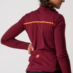 Maglia maniche lunghe donna Castelli Sinergia 2 - Bordeaux