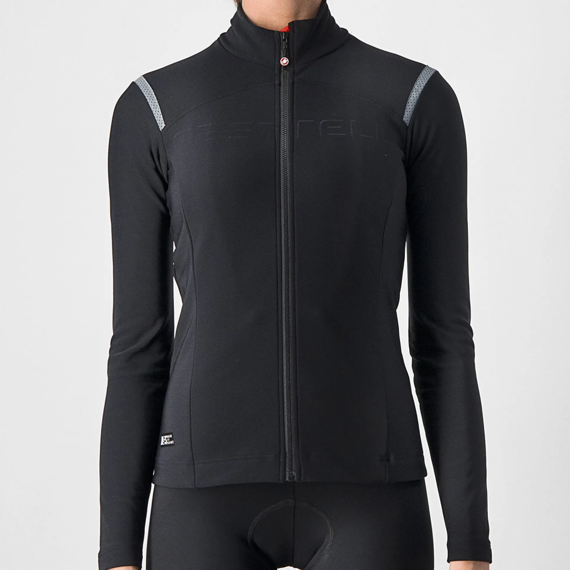 Maglia maniche lunghe donna Castelli Tutto Nano RoS - Nero