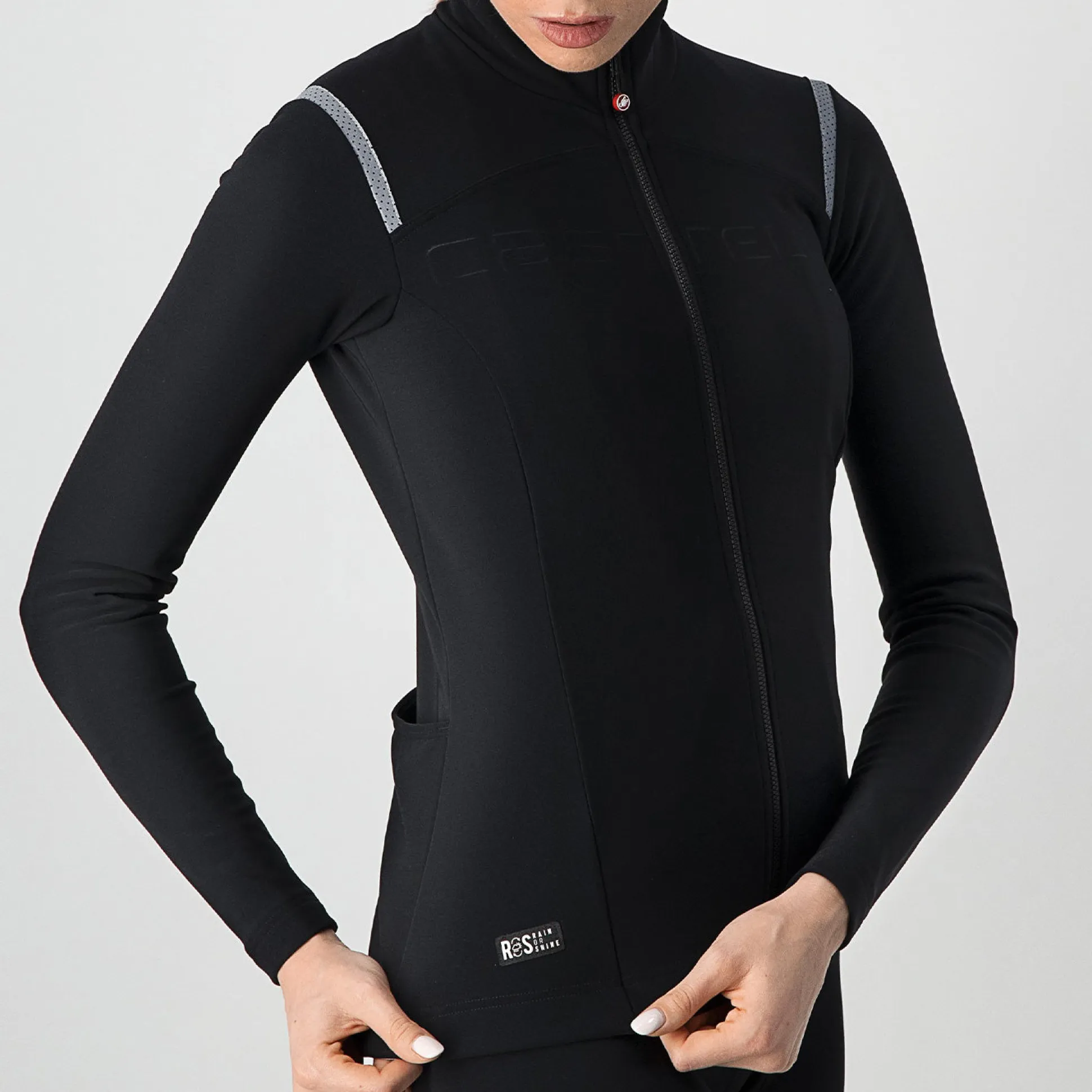 Maglia maniche lunghe donna Castelli Tutto Nano RoS - Nero