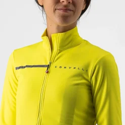 Maglia maniche lunghe donna Castelli Sinergia 2 - Giallo
