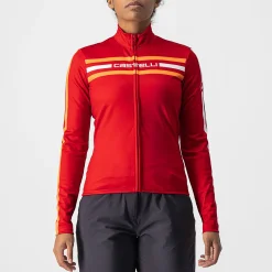 Maglia maniche lunghe donna Castelli Unlimited Thermal - Rosso