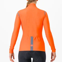 Maglia maniche lunghe donna Castelli Tutto Nano RoS - Arancio chiaro