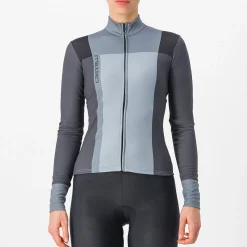 Maglia maniche lunghe donna Castelli Unlimited Thermal - Nero grigio