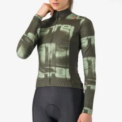 Maglia maniche lunghe donna Castelli Blur Thermal - Verde