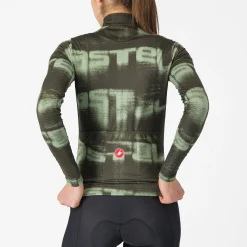 Maglia maniche lunghe donna Castelli Blur Thermal - Verde