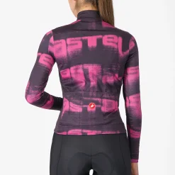 Maglia maniche lunghe donna Castelli Blur Thermal - Viola
