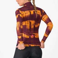 Maglia maniche lunghe donna Castelli Blur Thermal - Bordeaux