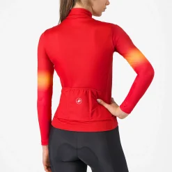 Maglia maniche lunghe donna Castelli Corso Thermal - Rosso
