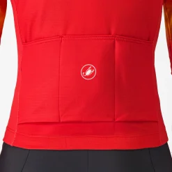 Maglia maniche lunghe donna Castelli Corso Thermal - Rosso