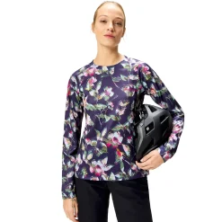 Maglia maniche lunghe donna Endura LTD PRINTED - Viola