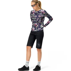 Maglia maniche lunghe donna Endura LTD PRINTED - Viola