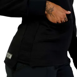 Maglia maniche lunghe donna Fox Cappuccio Defend - Nero