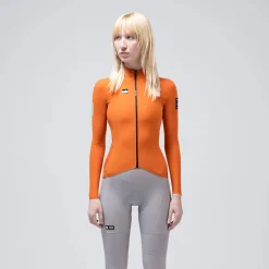 Maglia maniche lunghe donna Gobik Pacer Solid 2.0 Thai - Arancio