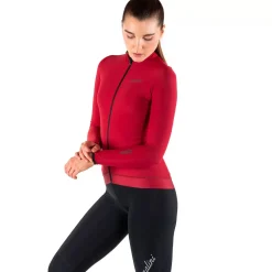 Maglia maniche lunghe donna Nalini New Wrap LS - Rosso