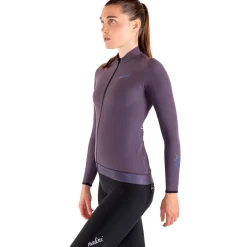 Maglia maniche lunghe donna Nalini New Wrap LS - Viola