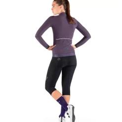Maglia maniche lunghe donna Nalini New Wrap LS - Viola