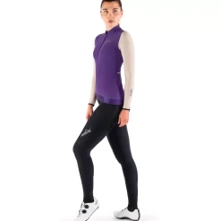 Maglia maniche lunghe donna Nalini New Wrap LS - Viola