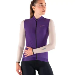 Maglia maniche lunghe donna Nalini New Wrap LS - Viola