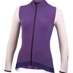 Maglia maniche lunghe donna Nalini New Wrap LS - Viola