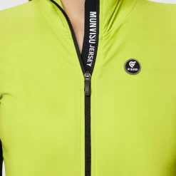 Maglia maniche lunghe donna Pissei Monviso - Lime nero