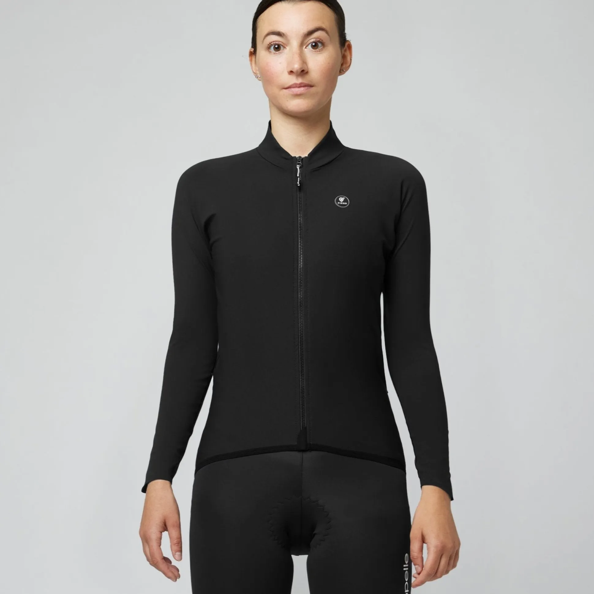 Maglia maniche lunghe donna Pissei Primapelle - Nero