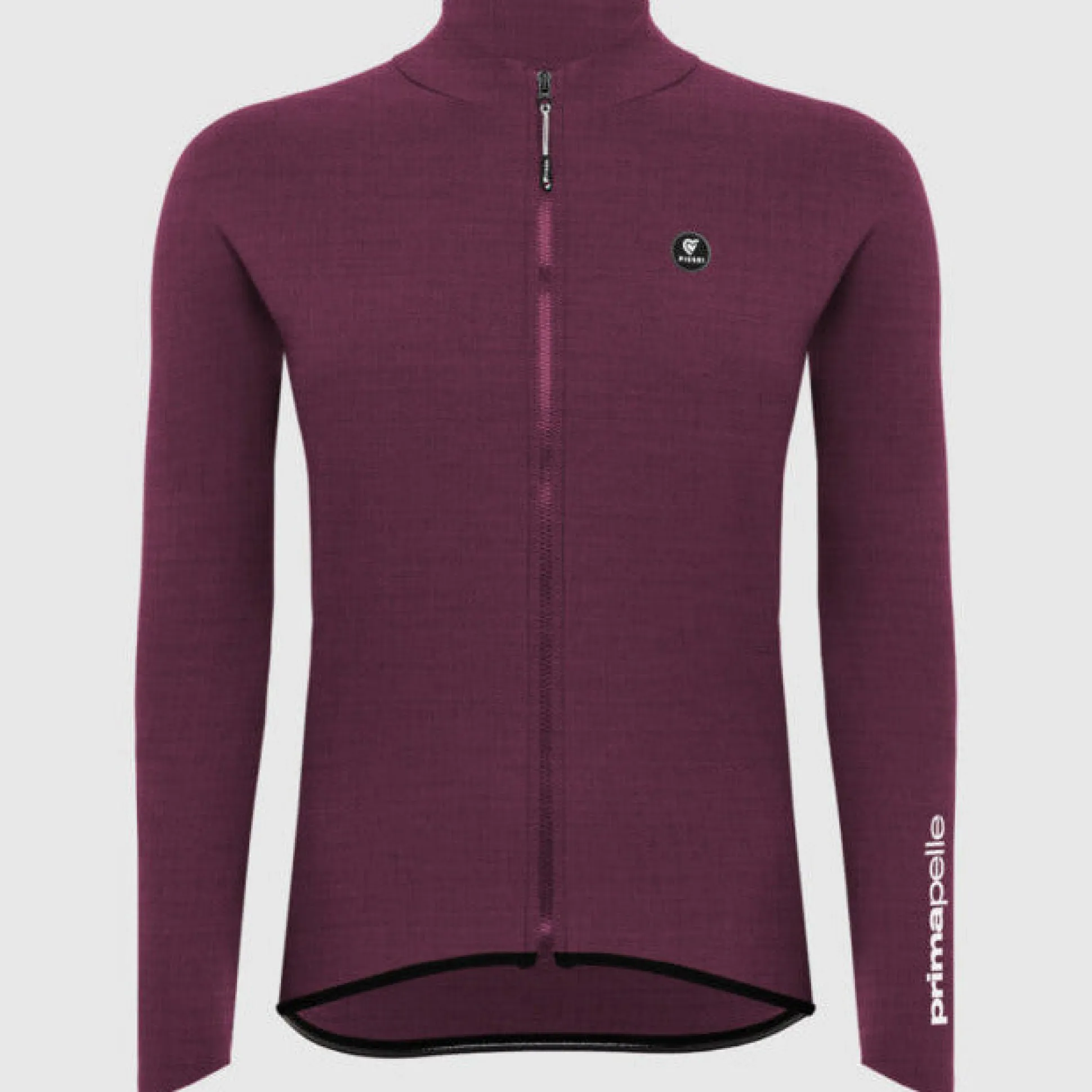 Maglia maniche lunghe donna Pissei Primapelle - Bordeaux melange