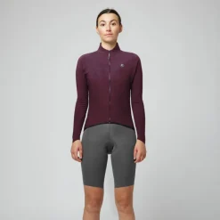 Maglia maniche lunghe donna Pissei Primapelle - Bordeaux melange