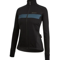 Maglia maniche lunghe donna Santini Coral Bengal - Nero