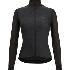 Maglia maniche lunghe donna Santini Colore Puro - Nero