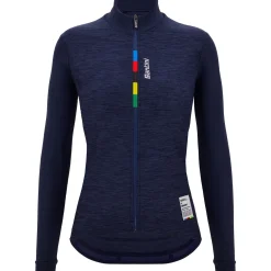 Maglia maniche lunghe donna Santini UCI Official Pure - Blu