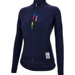 Maglia maniche lunghe donna Santini UCI Official Pure - Blu