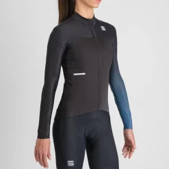 Maglia maniche lunghe donna Sportful Bodyfit Pro - Nero azzurro
