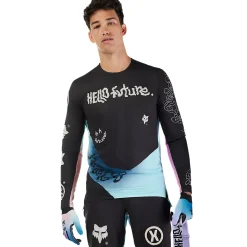 Maglia maniche lunghe Fox Flexair Hello Future - Nero