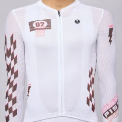Maglia maniche lunghe Pissei Thunder - Bianco