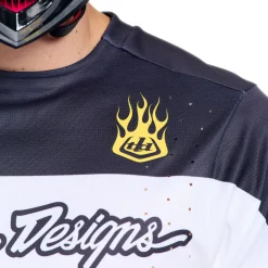 Maglia maniche lunghe Troy Lee Designs Yo Moto - Nero Giallo