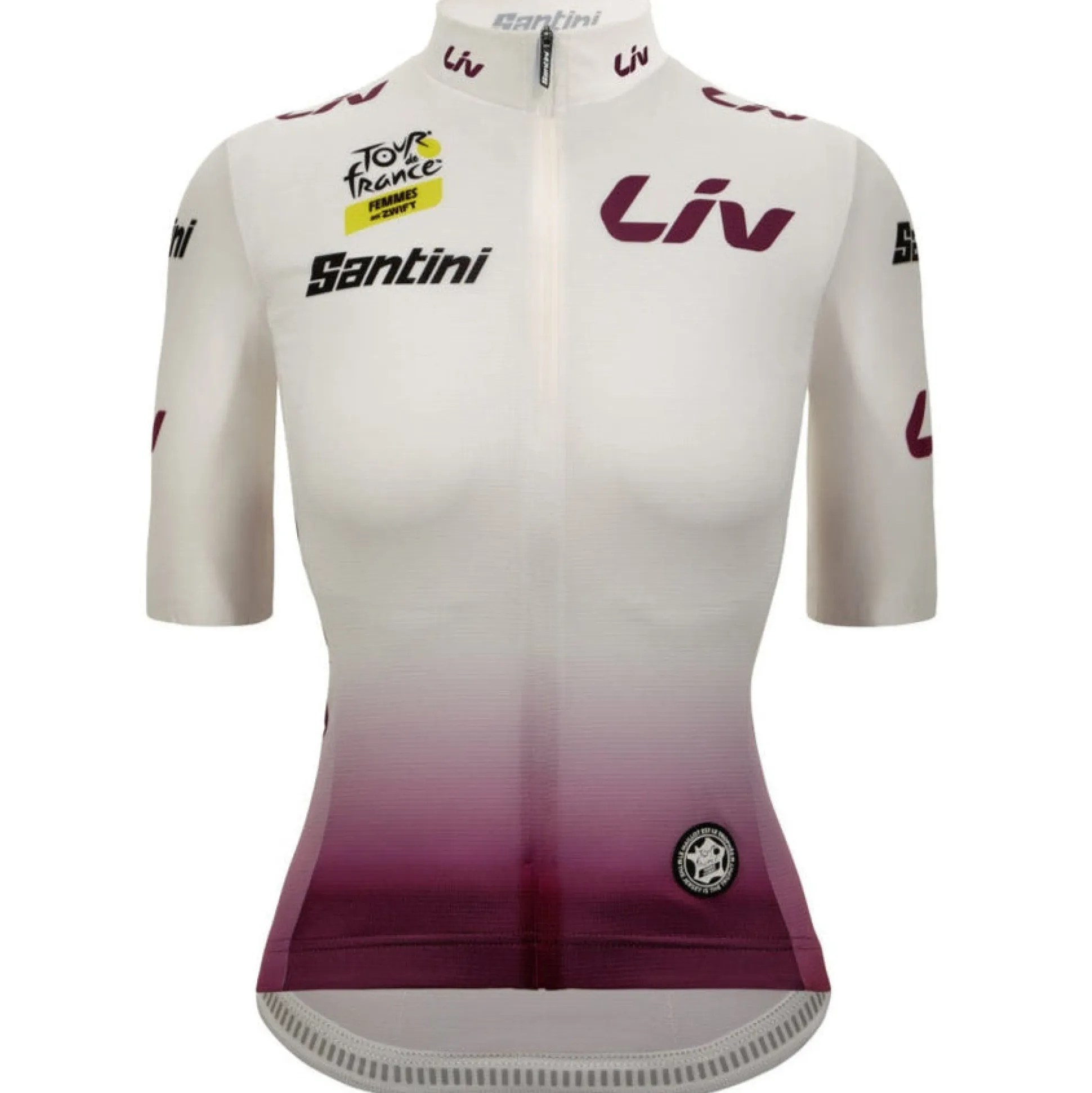 Maglia Santini Bianca donna Tour de France 2026 Fan Line