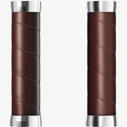 Manopole Brooks Slender Leather 130mm - Marrone