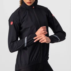 Mantellina donna Castelli Emergency 2 Rain - Nero