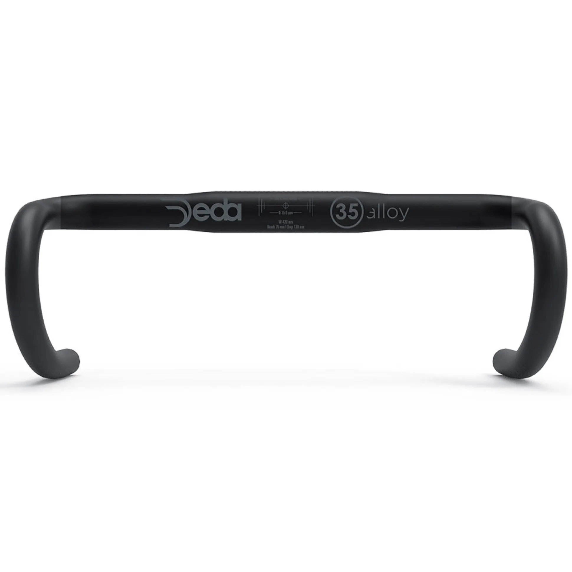 Manubrio alluminio Deda M35 - Nero