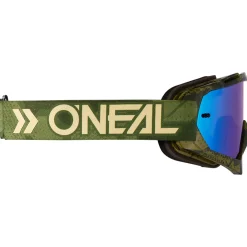 Maschera MTB O'neal B-10 Camo V.22 Verde - Radium blue