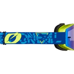 Maschera MTB O'neal B-20 Strain Giallo - Radium blue