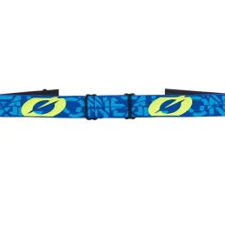 Maschera MTB O'neal B-20 Strain Giallo - Radium blue