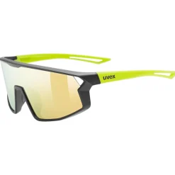 Occhiali Bambino Uvex Skyryse - Black yellow Mirror yellow