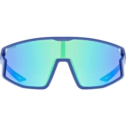 Occhiali Bambino Uvex Skyryse - Blue matt Mirror green