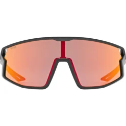 Occhiali Bambino Uvex Skyryse - Black matt Mirror Red